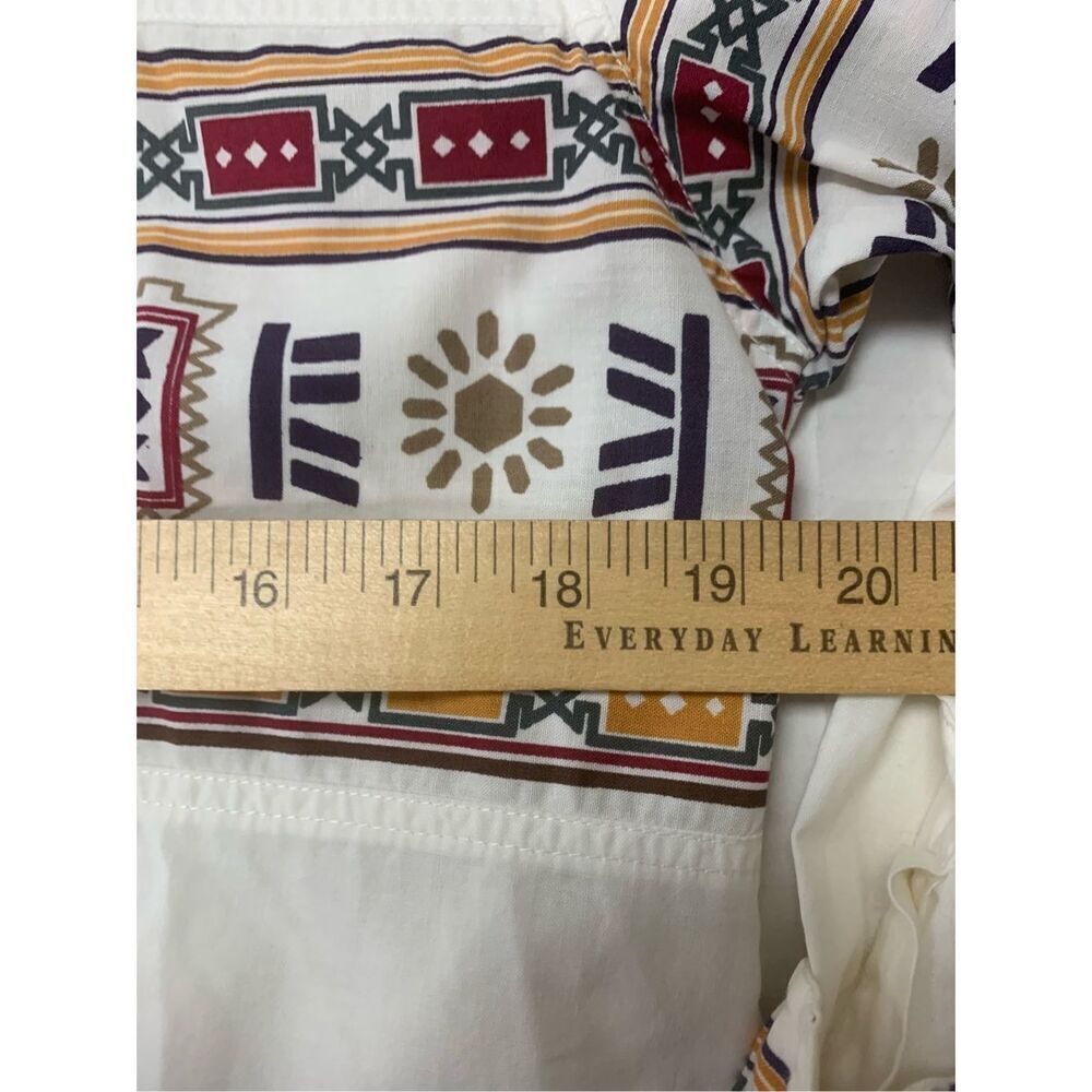 Vintage Native Patterned Button Down Top - image 6